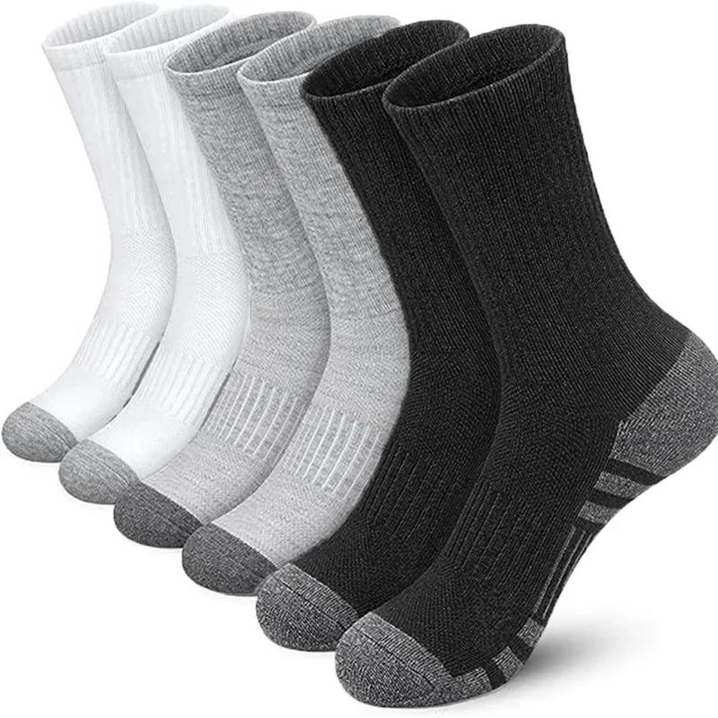 6/12 Pairs Men's Outdoor Gym Socks High Quality Comfortable Soft Ground-Gripping Football Large Size New Style