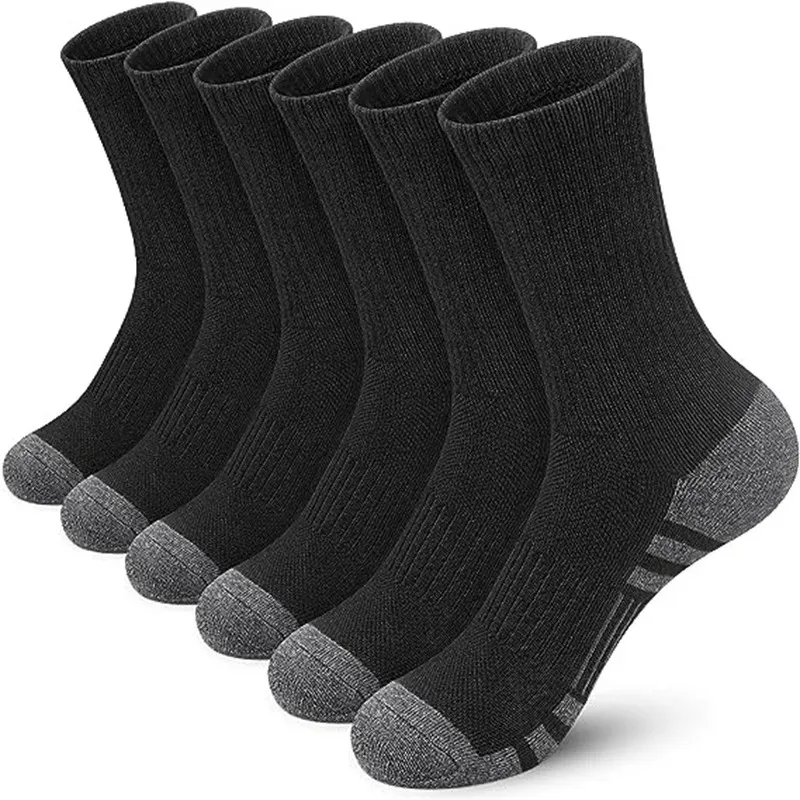 6/12 Pairs Men's Outdoor Gym Socks High Quality Comfortable Soft Ground-Gripping Football Large Size New Style
