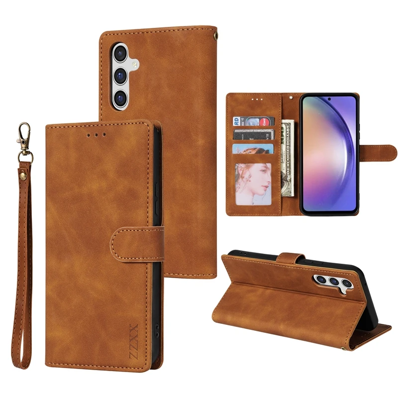 Wallet With Card Slot Flip Leather Case For Samsung Galaxy A05s A07 A13 A14 A15 A16 A17 A26 A34 A35 A36 A52 A53 A54 A55 A56 A71