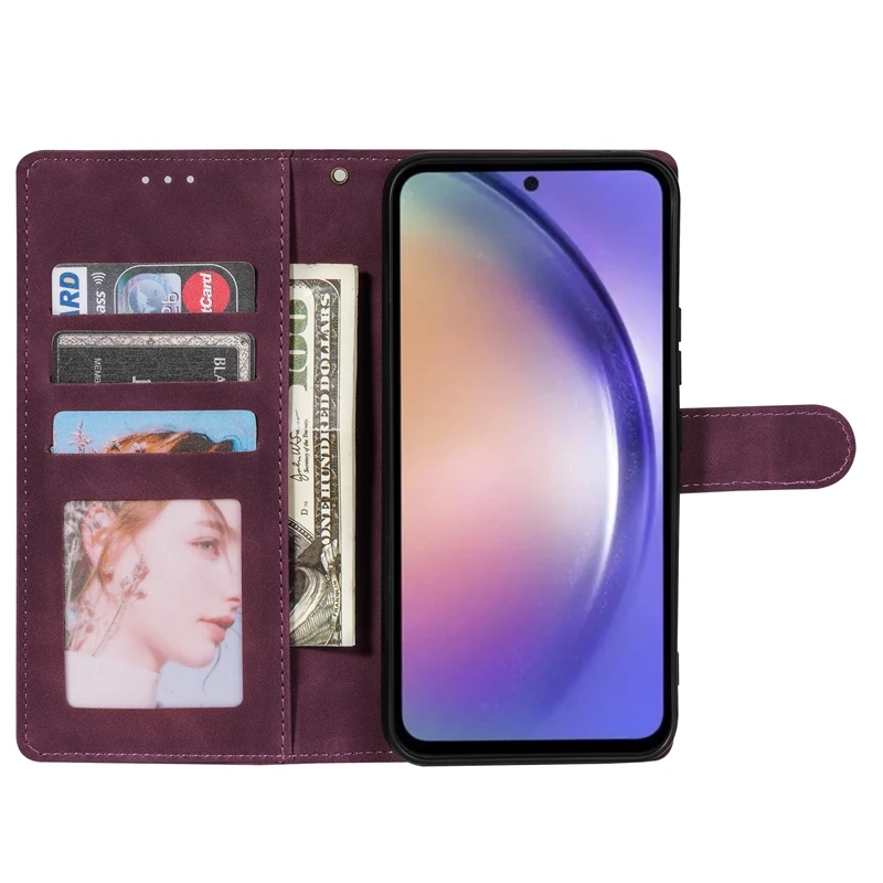 Wallet With Card Slot Flip Leather Case For Samsung Galaxy A05s A07 A13 A14 A15 A16 A17 A26 A34 A35 A36 A52 A53 A54 A55 A56 A71