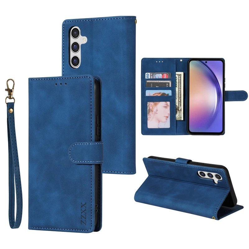 Wallet With Card Slot Flip Leather Case For Samsung Galaxy A05s A07 A13 A14 A15 A16 A17 A26 A34 A35 A36 A52 A53 A54 A55 A56 A71