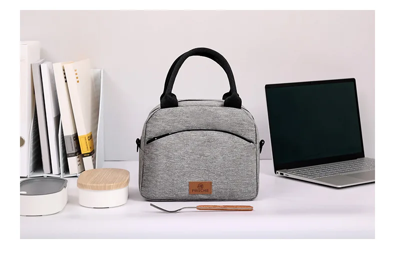 Lunch Bag with Shoulder Strap Handle Cooler Bag Women Portable Food Bag for Work Student Thermal Lunch Box Fridge Bag