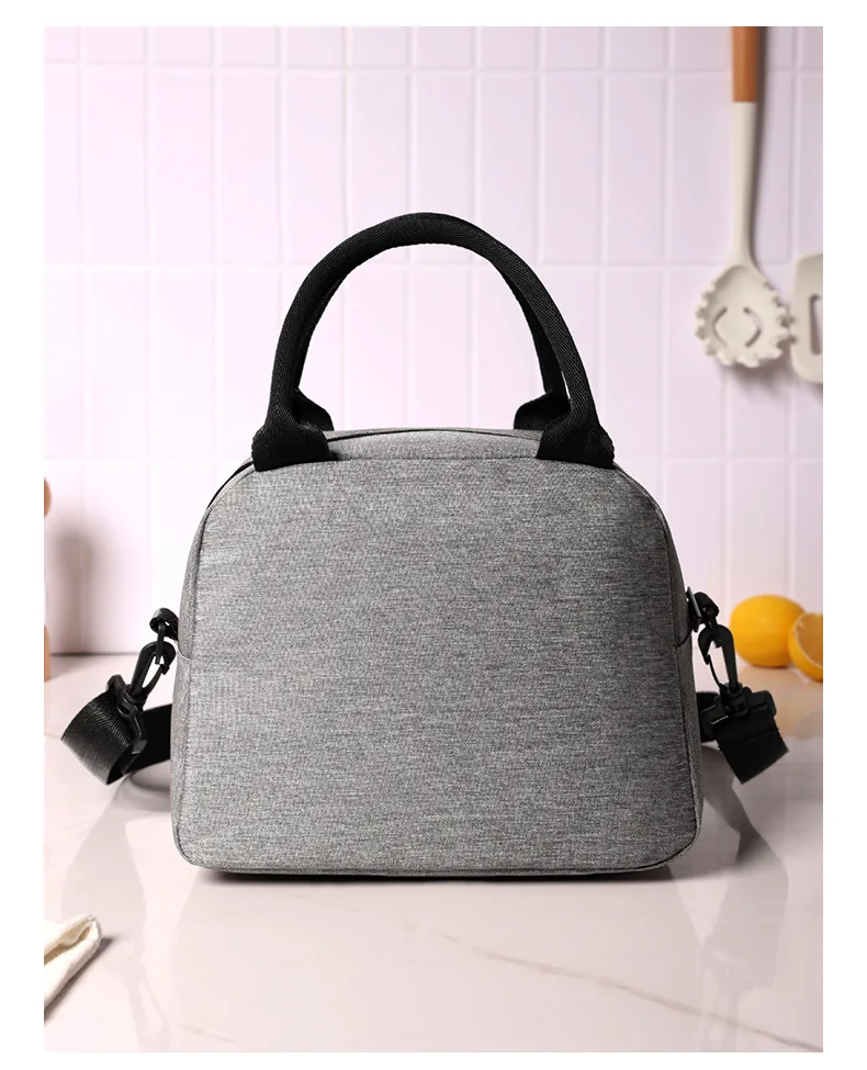 Lunch Bag with Shoulder Strap Handle Cooler Bag Women Portable Food Bag for Work Student Thermal Lunch Box Fridge Bag