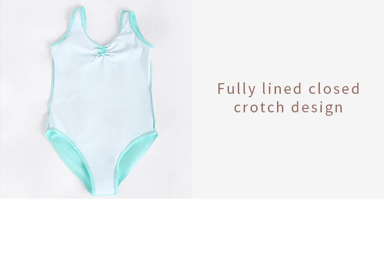 Girls Ballet Leotards Gymnastic Dance Tank Leotards with Full Lining Kids Nylon Classic Ballet Bodysuit Child Ballet Costumes