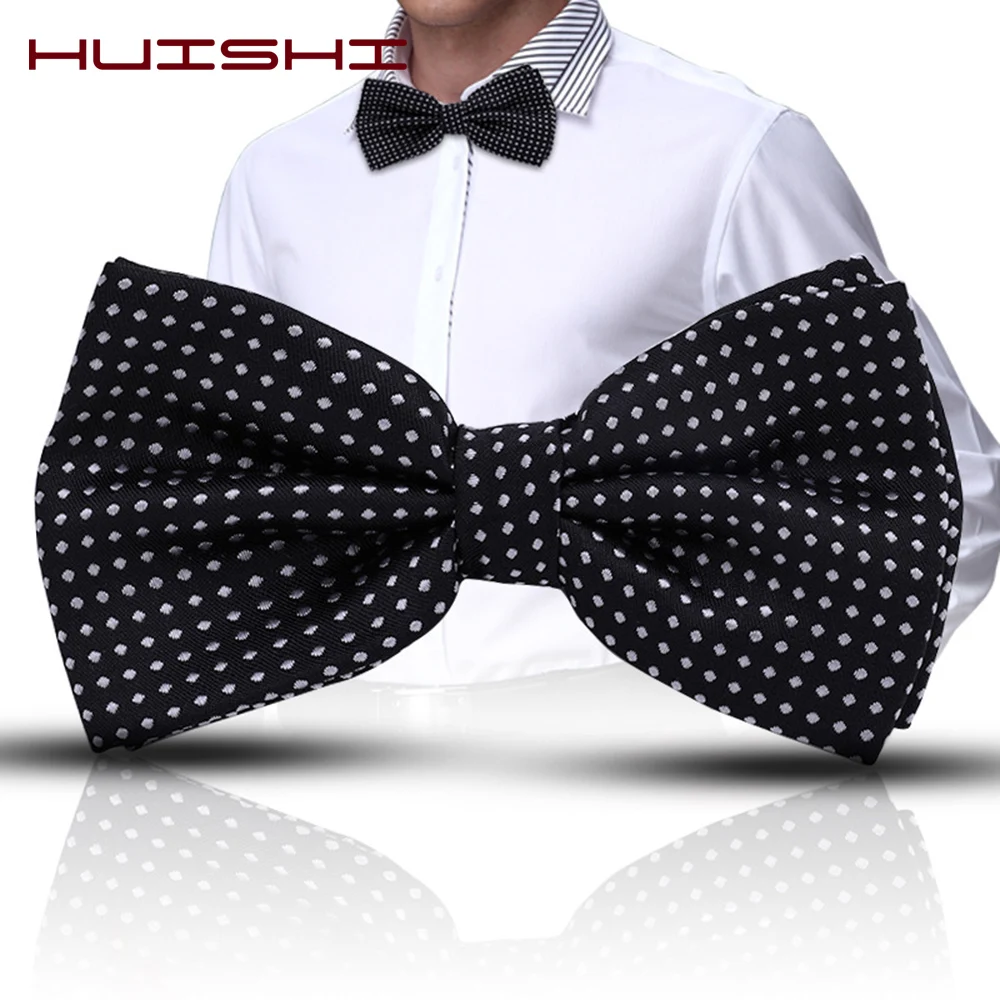 Dot Bowtie Dotted Men Bow Tie Polka Black White Blue Dots Mens Business Accessories Fashion Wedding Gravatas