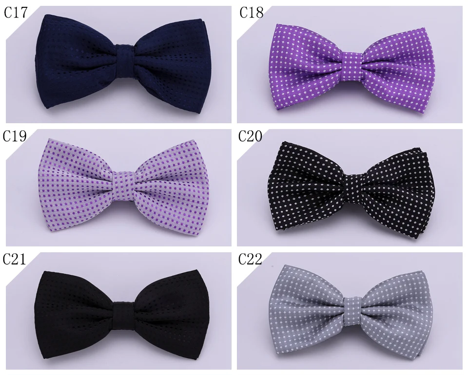 Dot Bowtie Dotted Men Bow Tie Polka Black White Blue Dots Mens Business Accessories Fashion Wedding Gravatas
