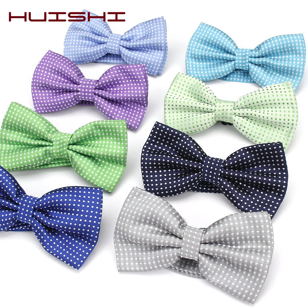 Dot Bowtie Dotted Men Bow Tie Polka Black White Blue Dots Mens Business Accessories Fashion Wedding Gravatas