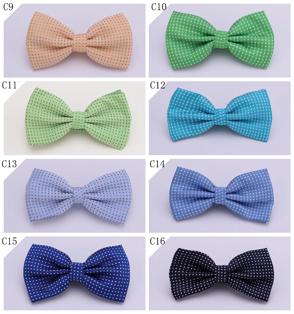 Dot Bowtie Dotted Men Bow Tie Polka Black White Blue Dots Mens Business Accessories Fashion Wedding Gravatas