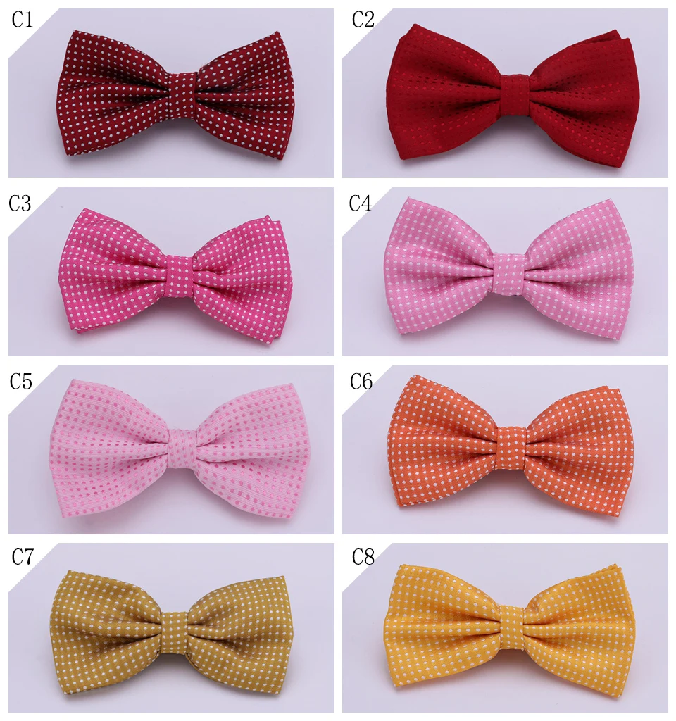 Dot Bowtie Dotted Men Bow Tie Polka Black White Blue Dots Mens Business Accessories Fashion Wedding Gravatas