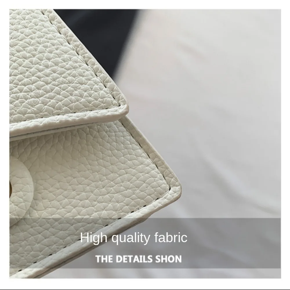 High Quality Fashion PU Leather Bag Solid Color Shoulder Crossbody Bag Cute Buckle Square Bag Hand Carry Small Bag Messenger Bag