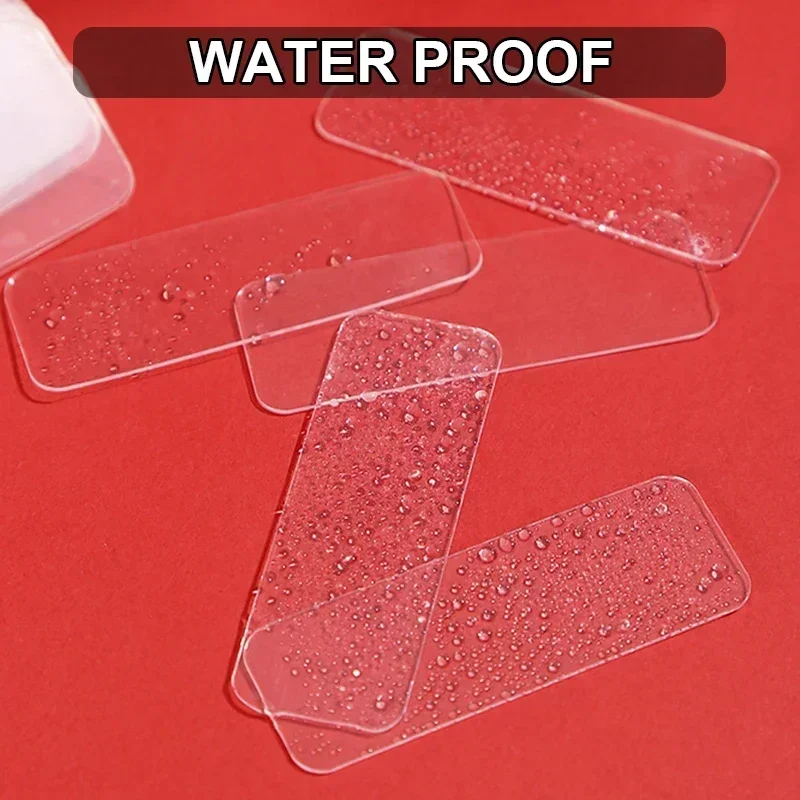 Reusable Double Sided Adhesive Tape Strong Adhesion Wall Sticker Sticky Balloon Traceless Poster Clear Nano Home Improvement