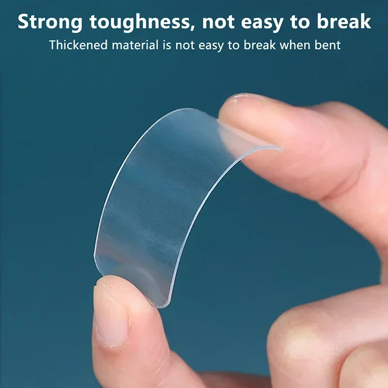 Reusable Double Sided Adhesive Tape Strong Adhesion Wall Sticker Sticky Balloon Traceless Poster Clear Nano Home Improvement