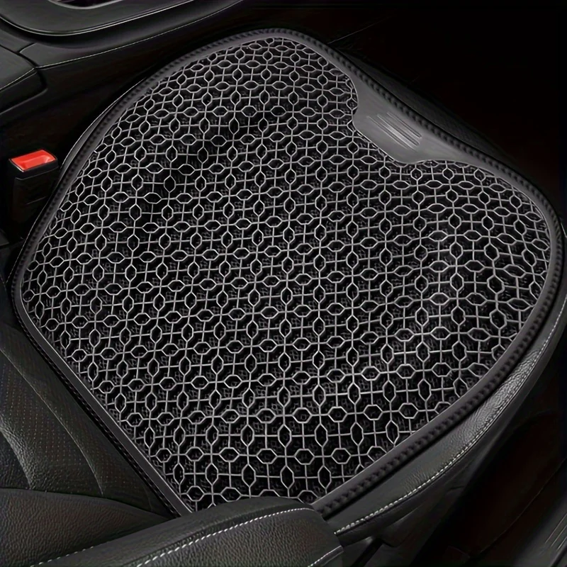 1pc Gel Seat Cushion - Honeycomb Design for Car/Office | Breathable & Machine Washable Pad, Ergonomic Support & Lightweight