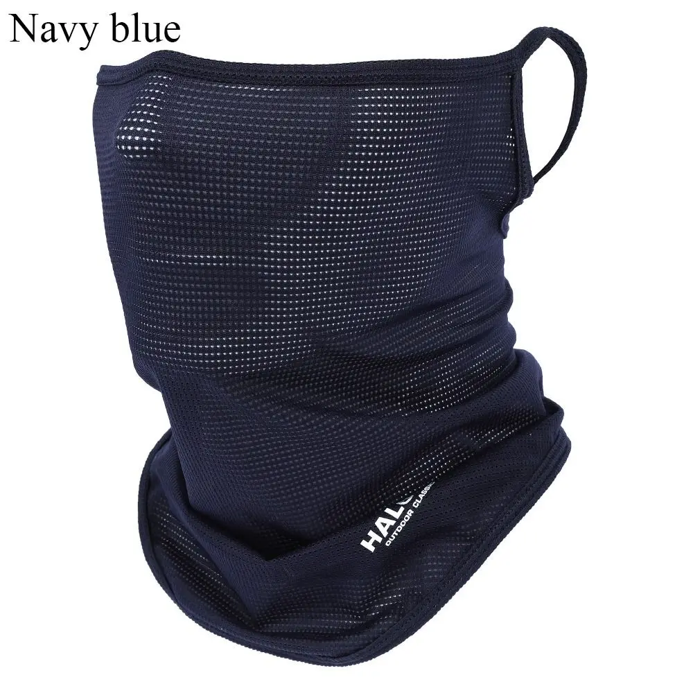 Full Face Mask Balaclava Breathable Sun UV Protection Summer Ice Silk Sun Protection Bike Mask Motorcycle Scarf Neck Gaiter
