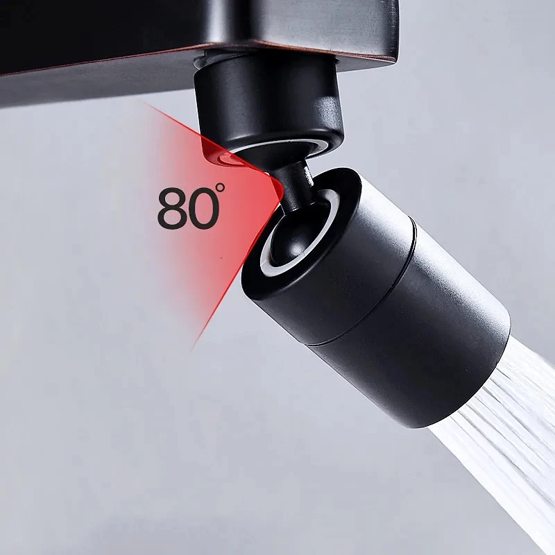 New 2 Mode Kitchen Faucet Spray Head Filter Adjustable 360° Rotary Splashback Tap Nozzle Bubbler Kitchen Sink Faucet Aerator