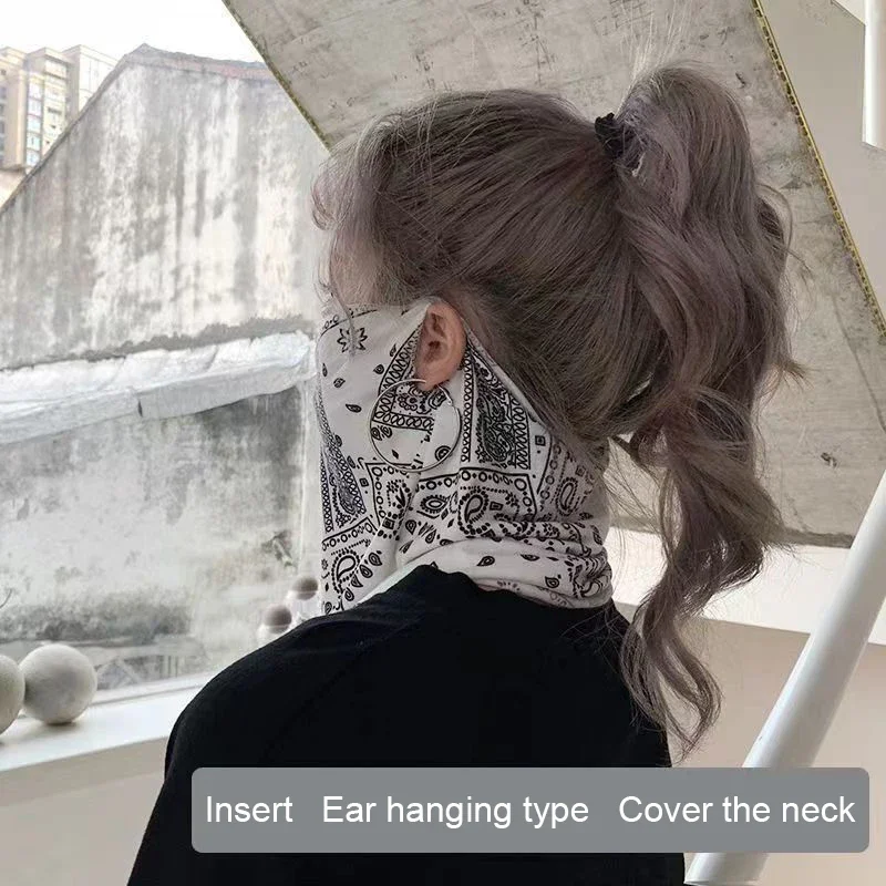 Fashion Punk Sunscreen Mask For Men Women Summer Face Neck UV Protection Ear Scarf Hip Hop Outdoor Sports Cycling Bandana Scarfs
