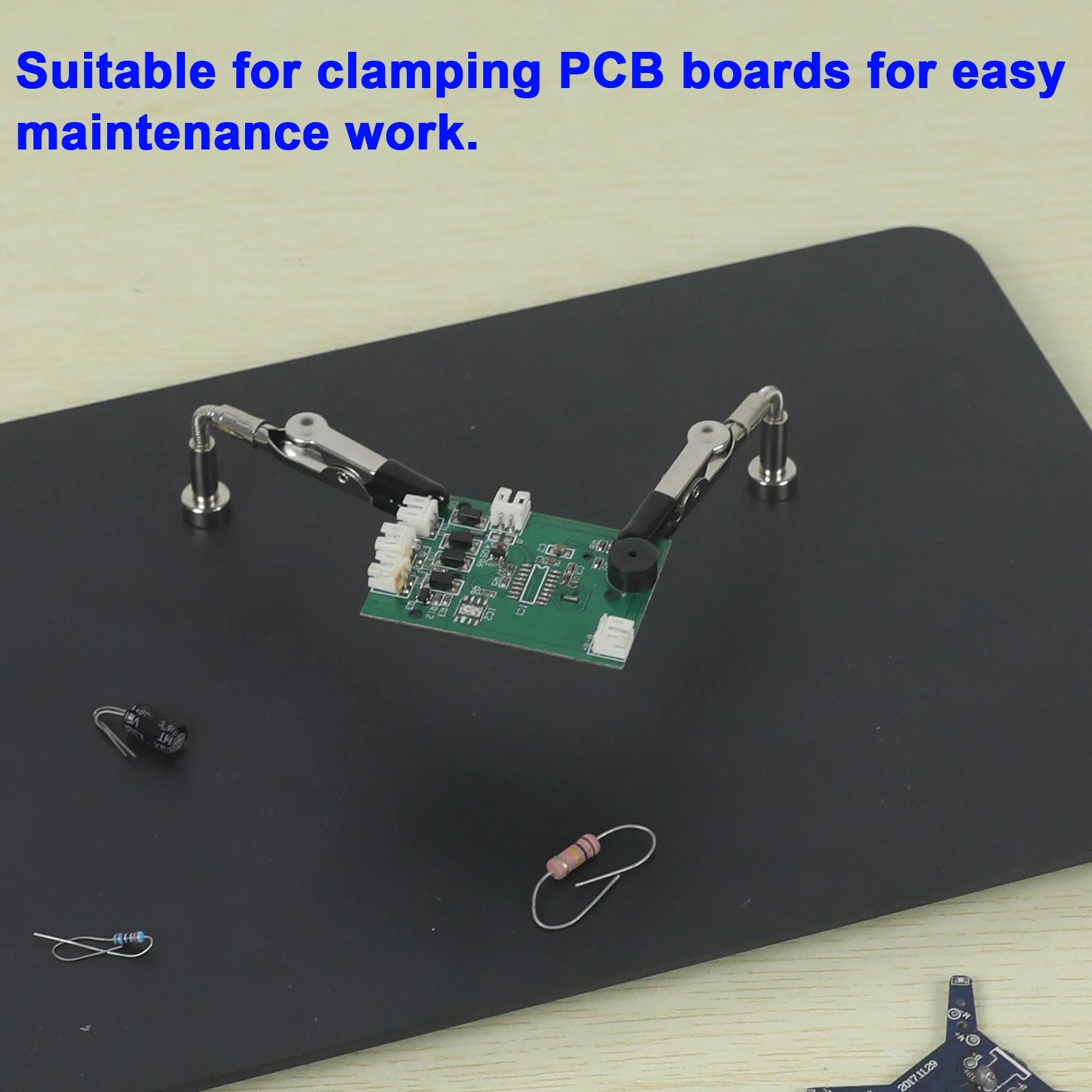 NEWACALOX Soldering Helping Hands 4 Magnetic Universal Flexible Arm Welding Assistant PCB Clamp Thir Hand Welding Repair Tools