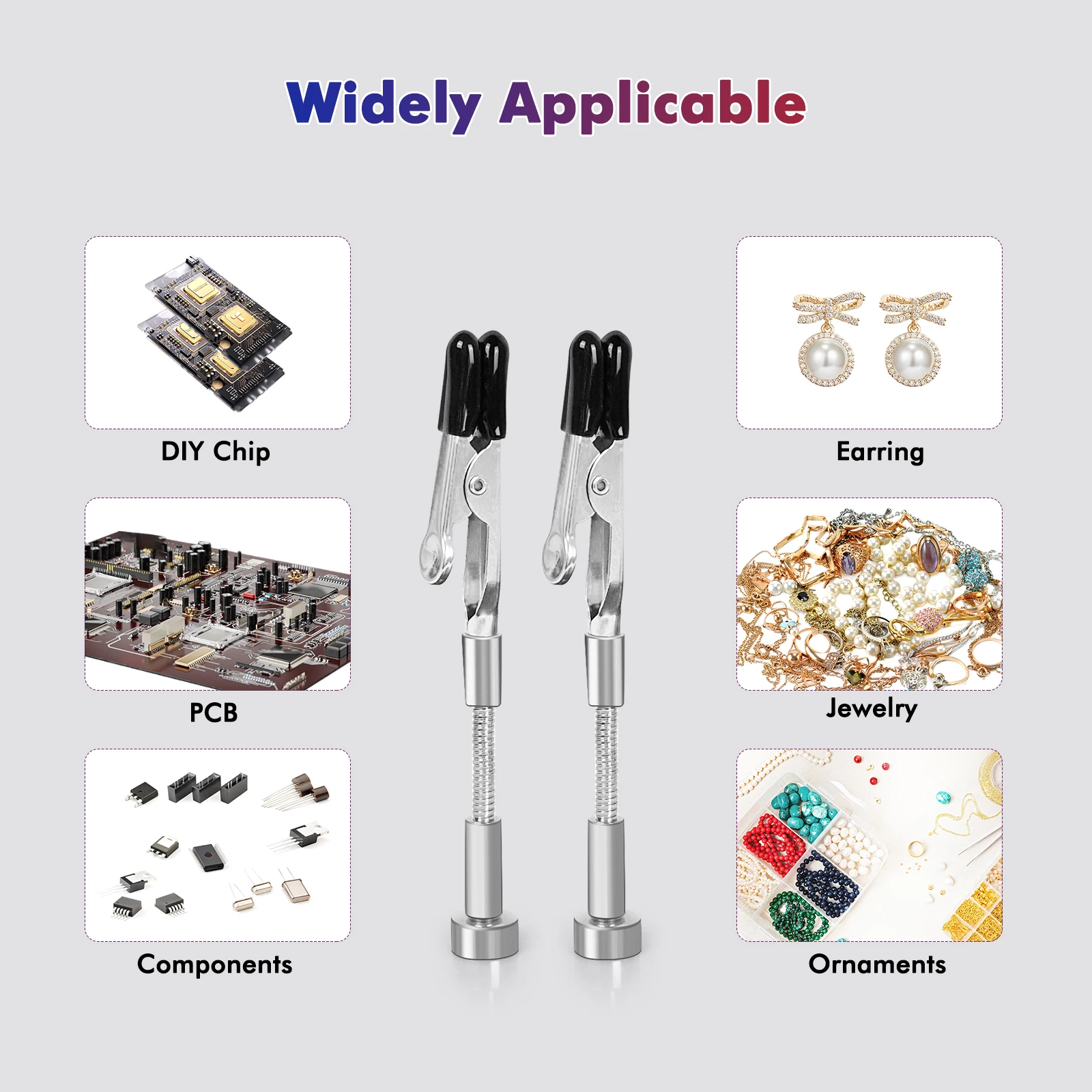 NEWACALOX Soldering Helping Hands 4 Magnetic Universal Flexible Arm Welding Assistant PCB Clamp Thir Hand Welding Repair Tools