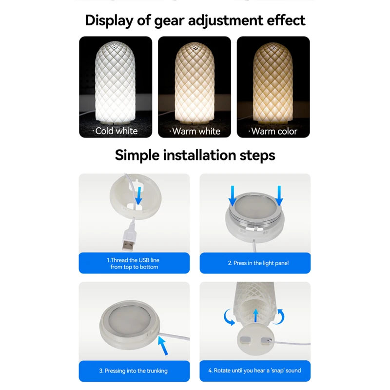 For Bambu Lab Led Lamp Kit 001 Hardware 3d Printing Parts Bambulab Light Kit Led Light Parts Model