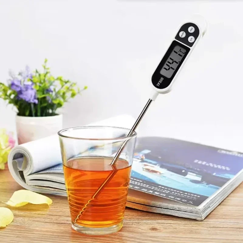1-10P Digital Kitchen Food Thermometer TP300 Water Oil Thermometer for Meat Cooking Food Probe BBQ Electronic Oven Kitchen Tools
