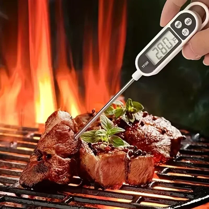 1-10P Digital Kitchen Food Thermometer TP300 Water Oil Thermometer for Meat Cooking Food Probe BBQ Electronic Oven Kitchen Tools