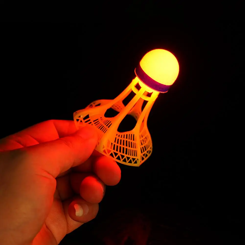 1/2/5 Pack LED Badminton Shuttlecocks -Lighting Glow In The Dark Badminton Birdies Badminton Practice Windproof Shuttlecocks