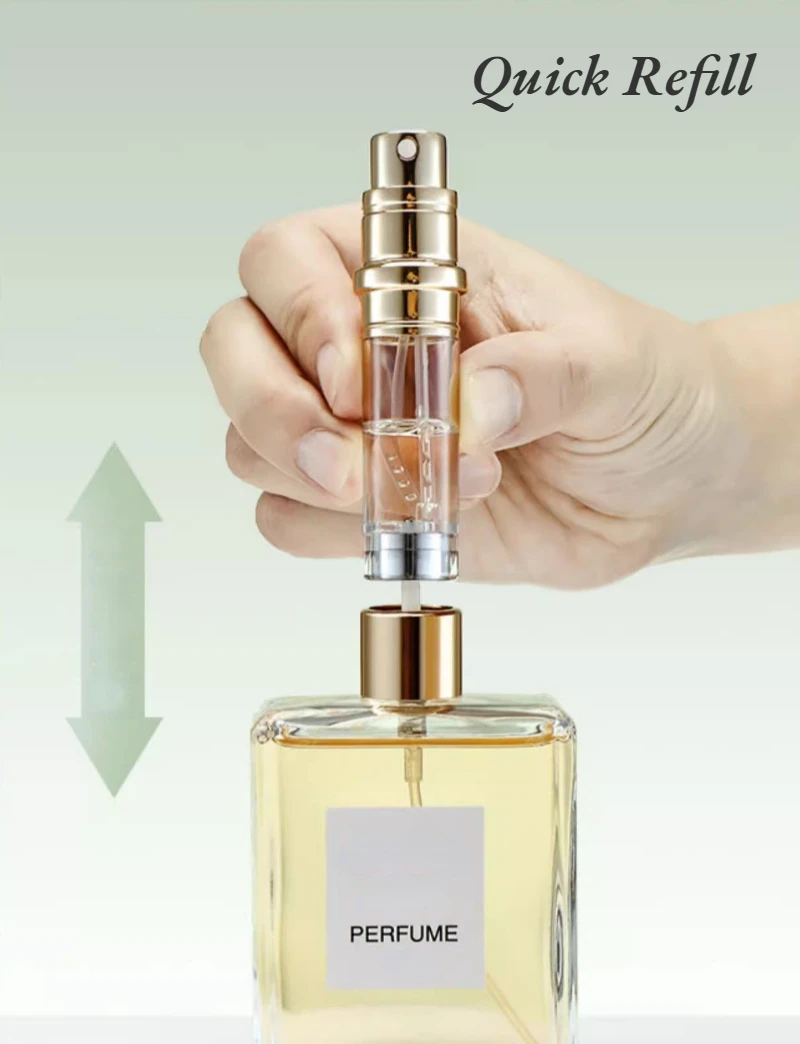 10ml 5ml Mini Bottom Filling Perfume Spray Dispenser Bottles Cosmetic Refillable Spray Atomizer Portable Liquid Container Bottle
