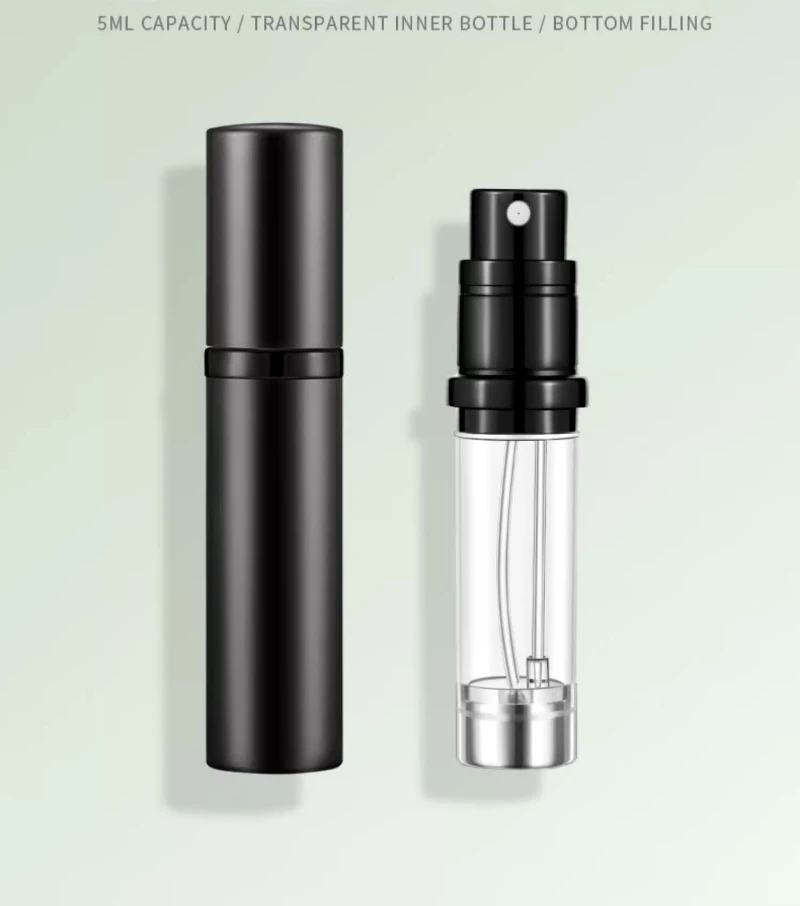 10ml 5ml Mini Bottom Filling Perfume Spray Dispenser Bottles Cosmetic Refillable Spray Atomizer Portable Liquid Container Bottle