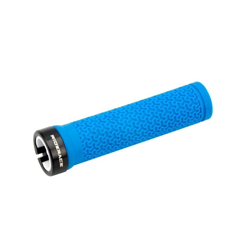 RIDERACE Bicycle Handle Bar Grips MTB Mountain Bike Single-sided Locking Handlebar Cover Rubber Non-slip Cycling Accessories