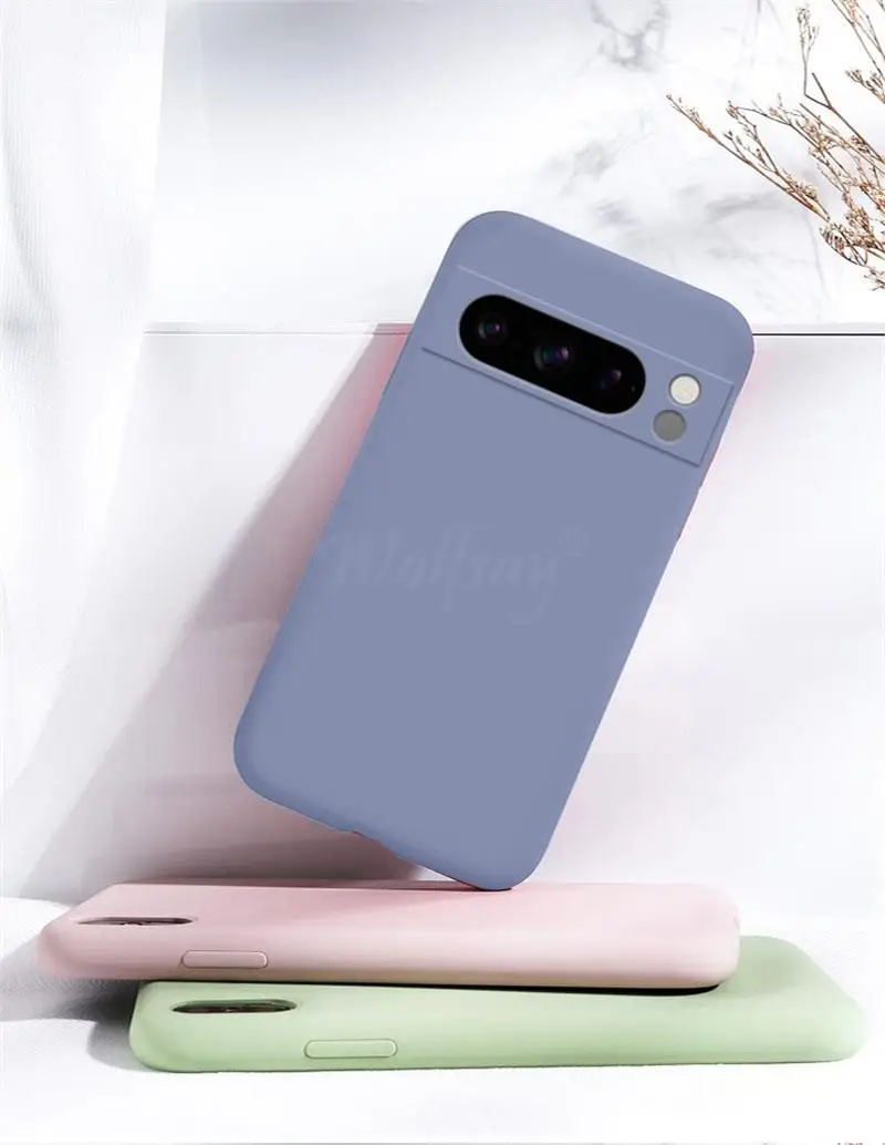 For Google Pixel 8 Pro Case Pixel 11 Pro Cover Liquid Silicone Rubber Protector TPU Case Pixel 11 10 9 8 Pro XL 8A 7A 7 6A 6 Pro