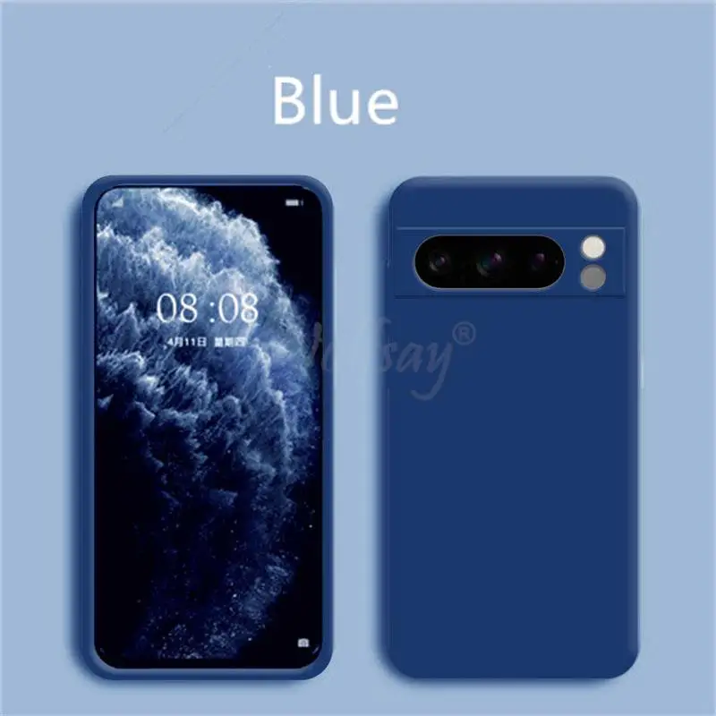 For Google Pixel 8 Pro Case Pixel 11 Pro Cover Liquid Silicone Rubber Protector TPU Case Pixel 11 10 9 8 Pro XL 8A 7A 7 6A 6 Pro