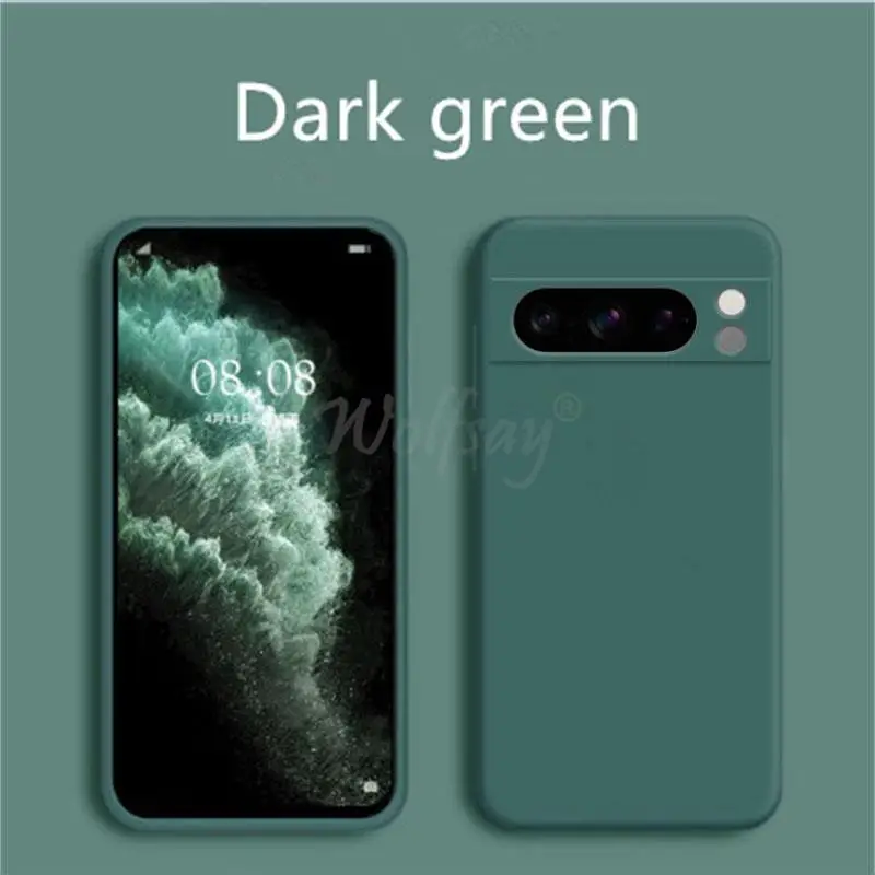 For Google Pixel 8 Pro Case Pixel 11 Pro Cover Liquid Silicone Rubber Protector TPU Case Pixel 11 10 9 8 Pro XL 8A 7A 7 6A 6 Pro