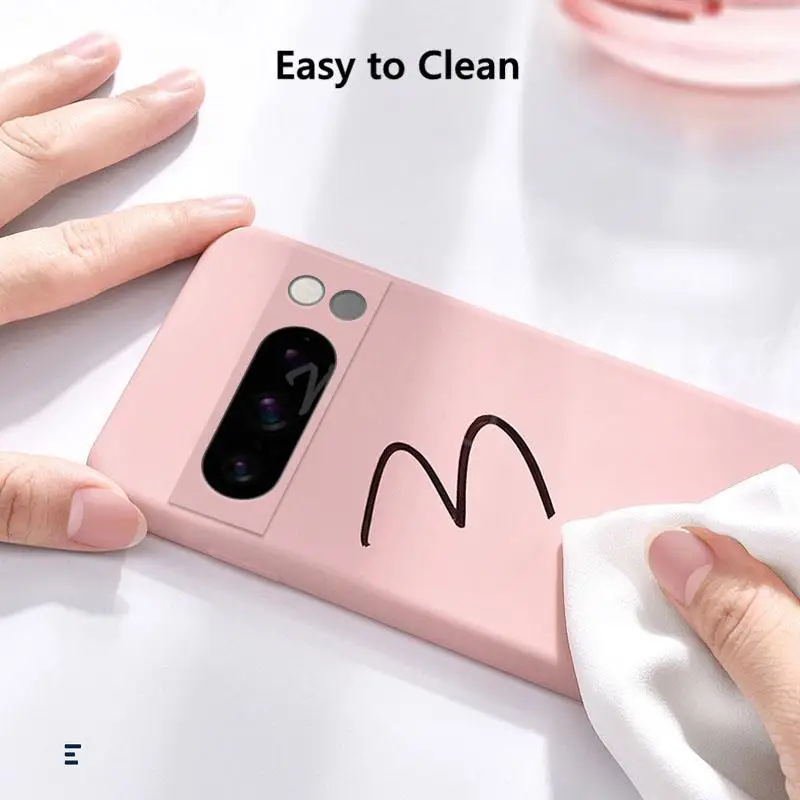 For Google Pixel 8 Pro Case Pixel 11 Pro Cover Liquid Silicone Rubber Protector TPU Case Pixel 11 10 9 8 Pro XL 8A 7A 7 6A 6 Pro