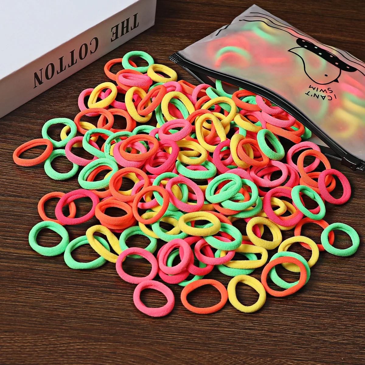 50/100Pcs Colorful Nylon Hair Bands for Children Scrunchie Hair Ties Rubber Band Kids Elastic Hair Leagues Girl Hair Accessories