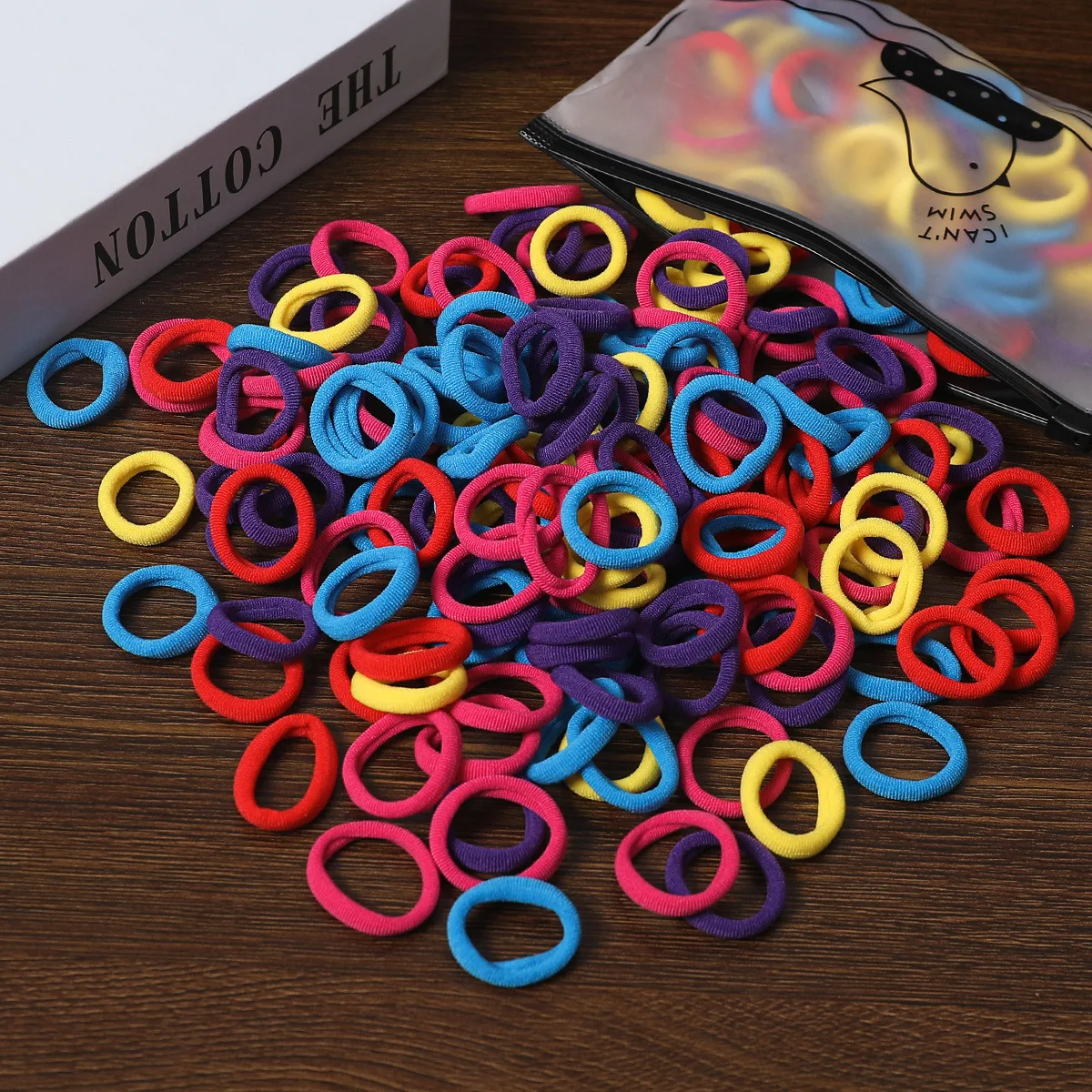 50/100Pcs Colorful Nylon Hair Bands for Children Scrunchie Hair Ties Rubber Band Kids Elastic Hair Leagues Girl Hair Accessories