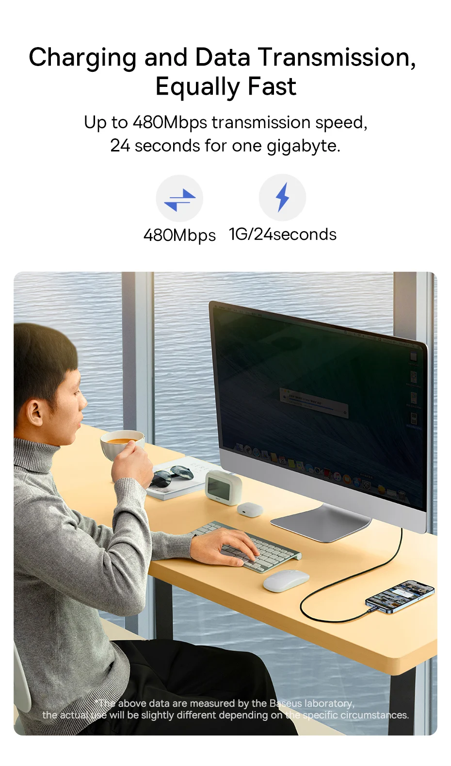 Baseus USB Cable For iPhone 13 12 11 pro max iPhone USB Cable Fast Charging For iPhone X XR 8 USB Type C to lightning Cable
