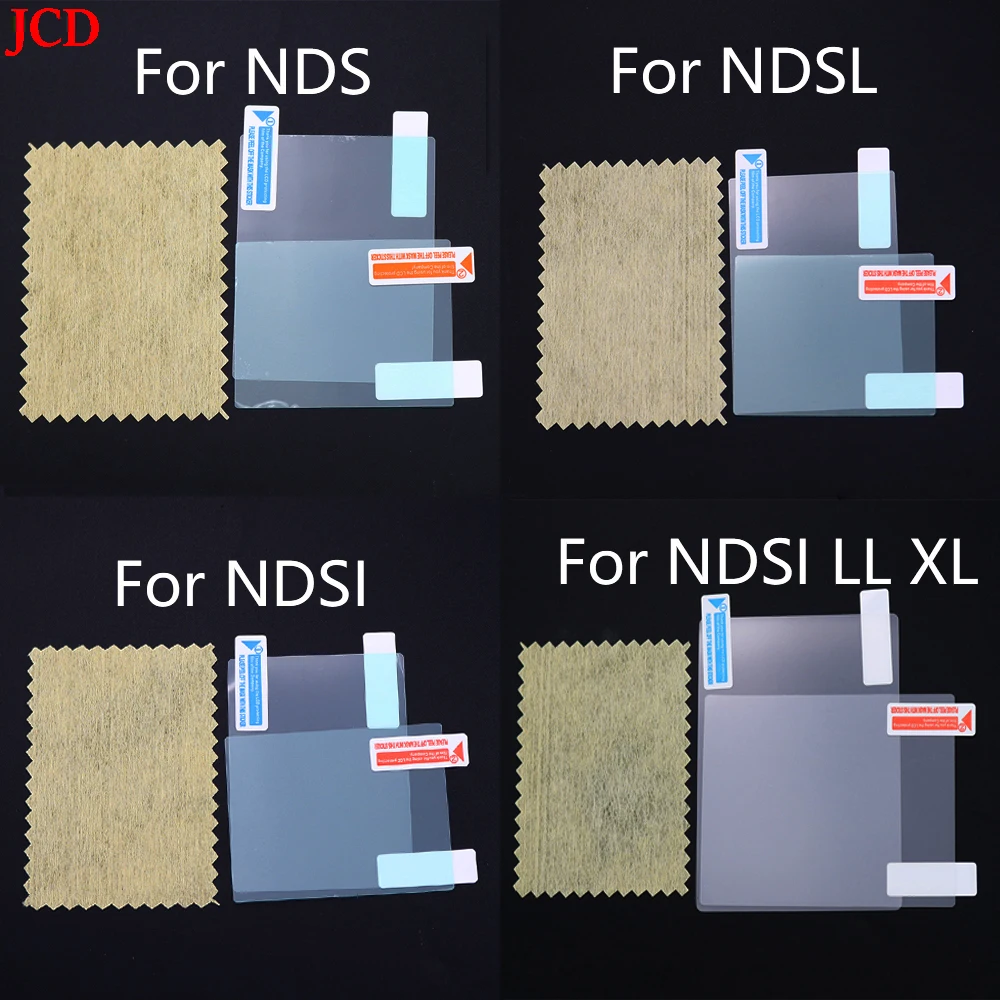 Plastic Clear Crystal Shell Skin Case Cover For Nintend DSL NDS Lite NDSL For DSi NDSi XL LL Console W/ Screen Protective Film