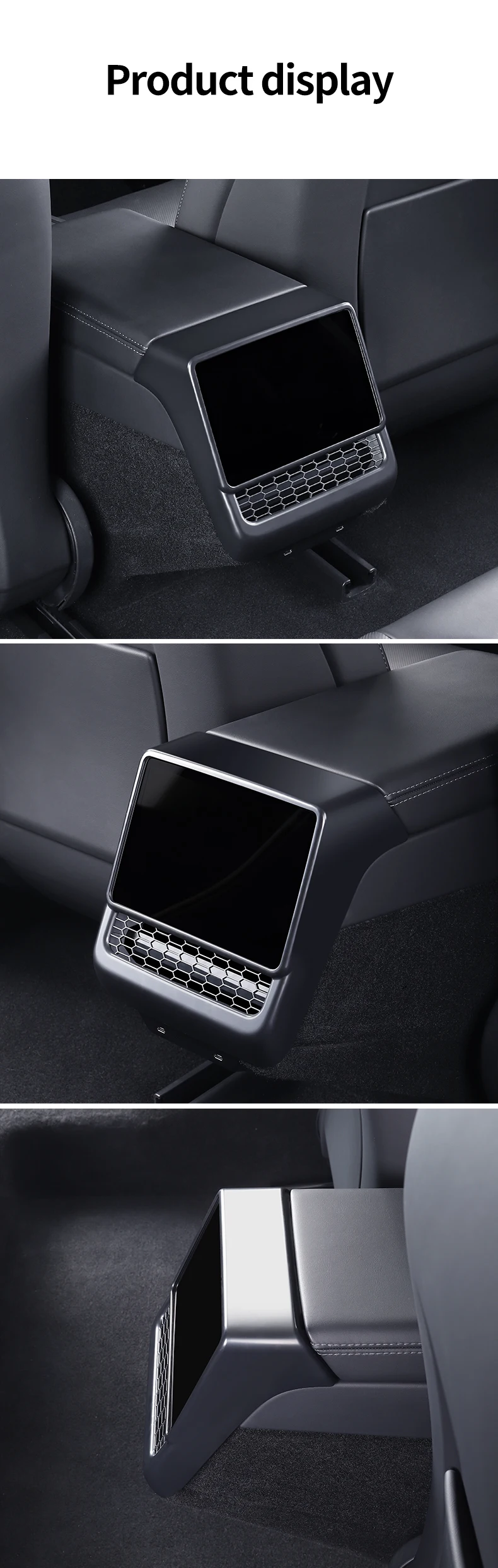 YZ For Tesla Model 3/Y Highland Juniper Rear Center Console Air Outlet Cover Vent Outlet Dust Cover Car Styling Accessories