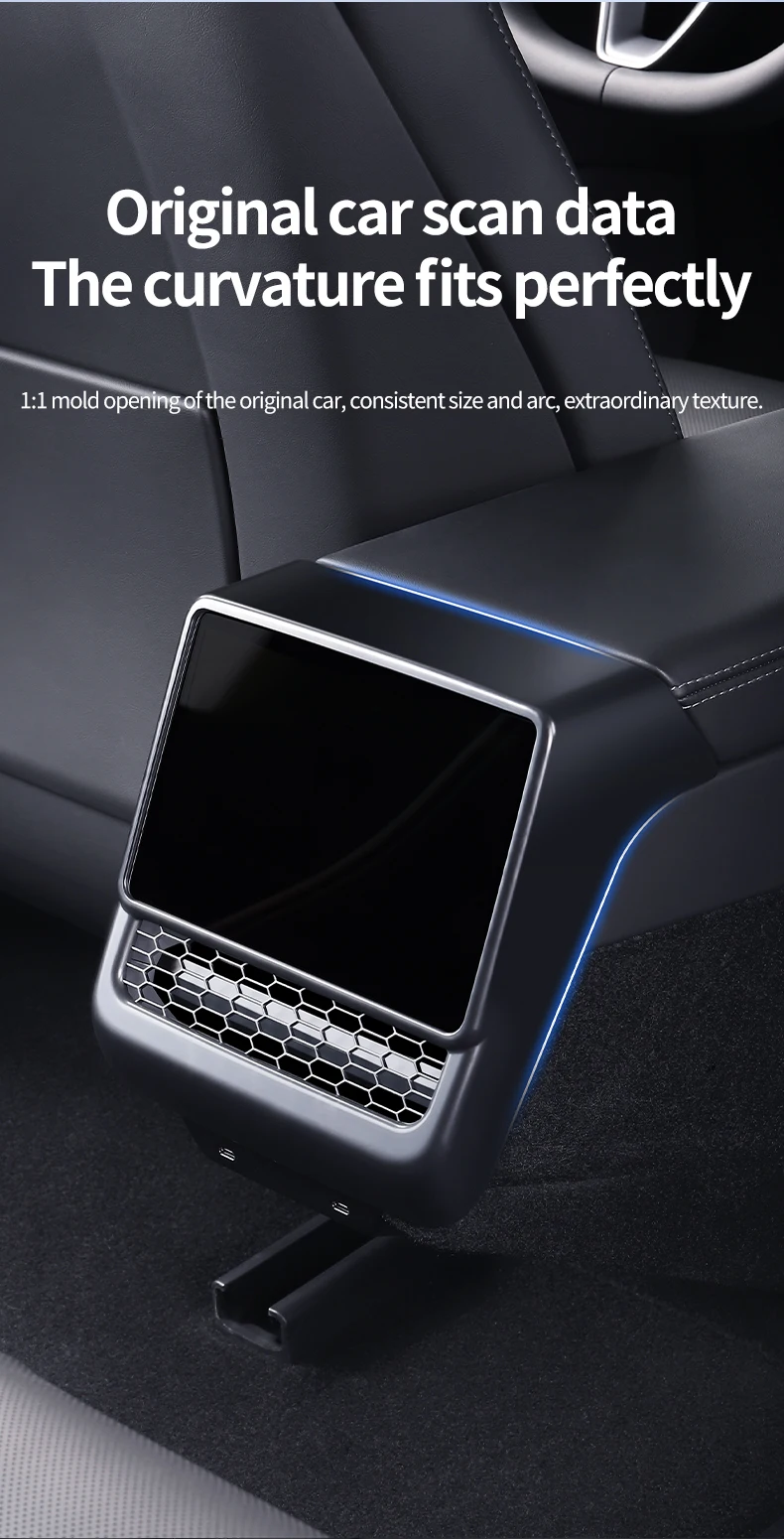 YZ For Tesla Model 3/Y Highland Juniper Rear Center Console Air Outlet Cover Vent Outlet Dust Cover Car Styling Accessories