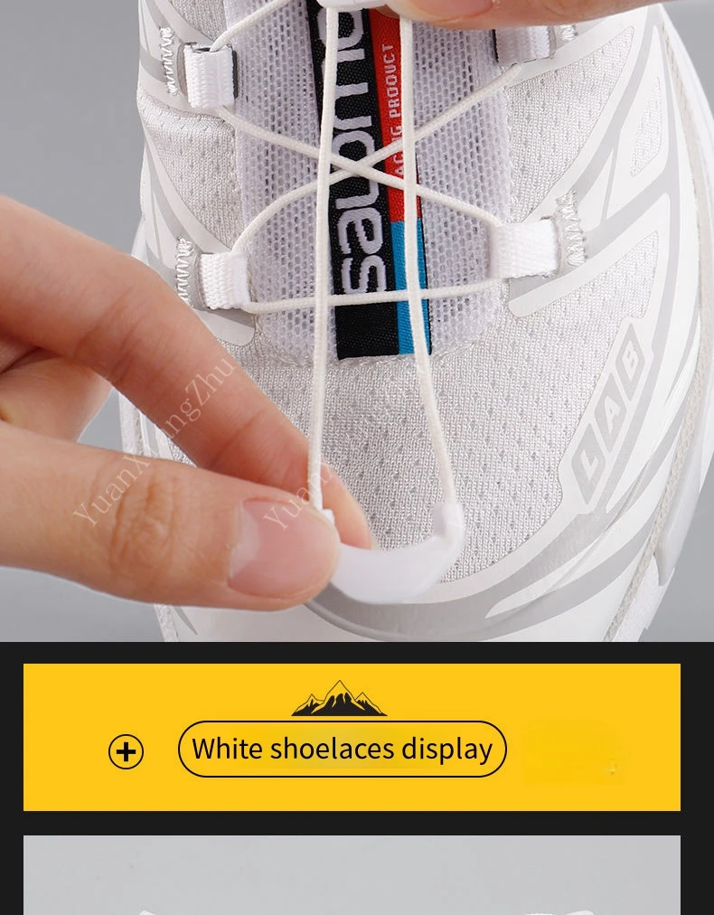 New No tie Shoe laces Round Tennis Laces Without ties Adult Kids Quality Running Sneakers Shoelaces Black White Shoes Accesories