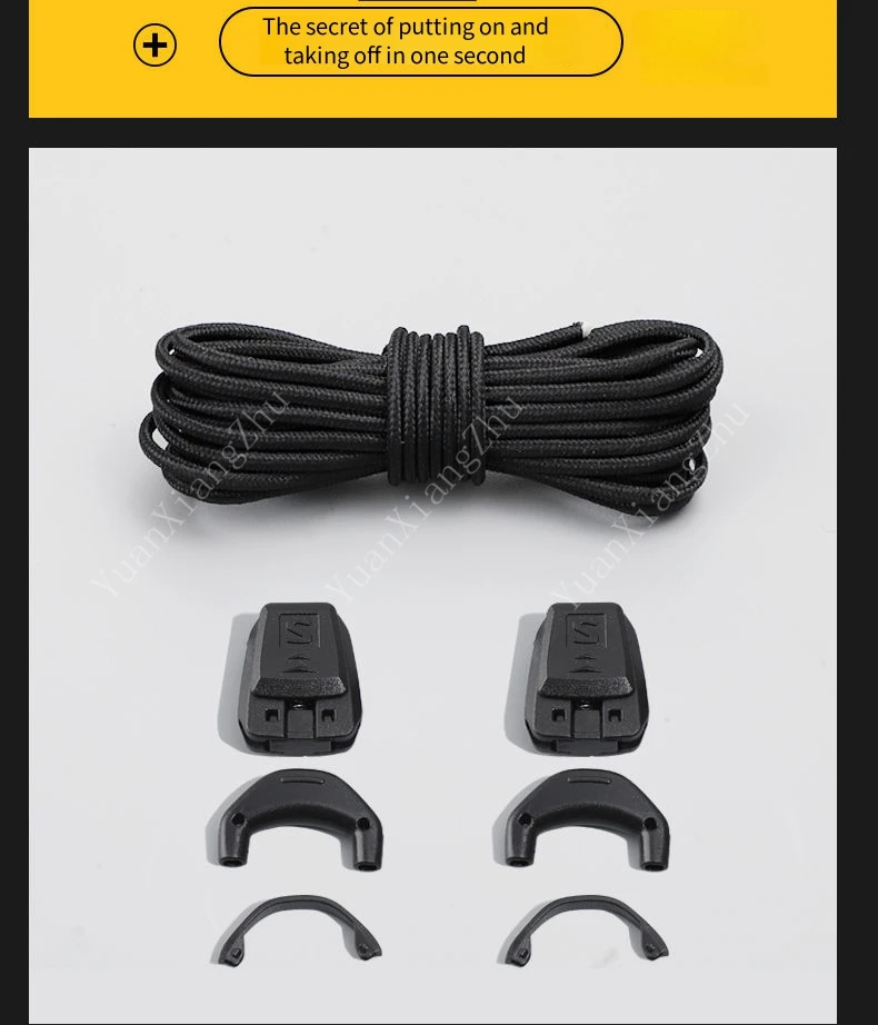 New No tie Shoe laces Round Tennis Laces Without ties Adult Kids Quality Running Sneakers Shoelaces Black White Shoes Accesories