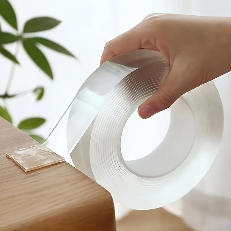 5m Double Contact Nano Tape Powerful Extra Strong Sided Adhesive for Kitchen and Bathroom Waterproof and Cleanable Tool