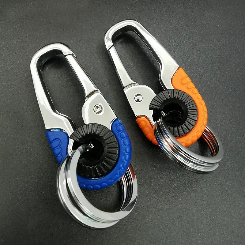 Keychain Buckle for Men Stainless Steel Key Ring Key Chain Hook Outdoor Carabiner Climbing Keyfob Accessories