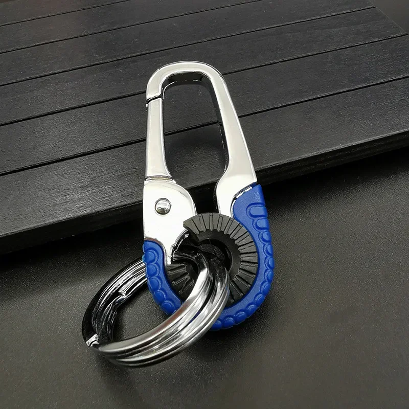 Keychain Buckle for Men Stainless Steel Key Ring Key Chain Hook Outdoor Carabiner Climbing Keyfob Accessories