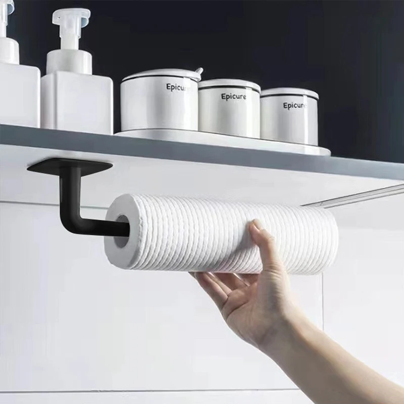 2/4PCS No Punching Strong Paste Hook Shelf Hat Rack Adhesive Hook