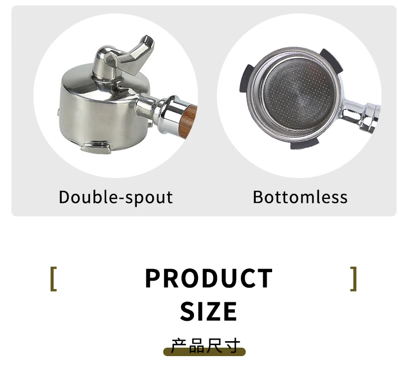 Coffee Bottomless Portafilter 51mm Naked For Delonghi EC680 EC685 EC200 Filter Basket Espresso Machine Accessories Barista Tools