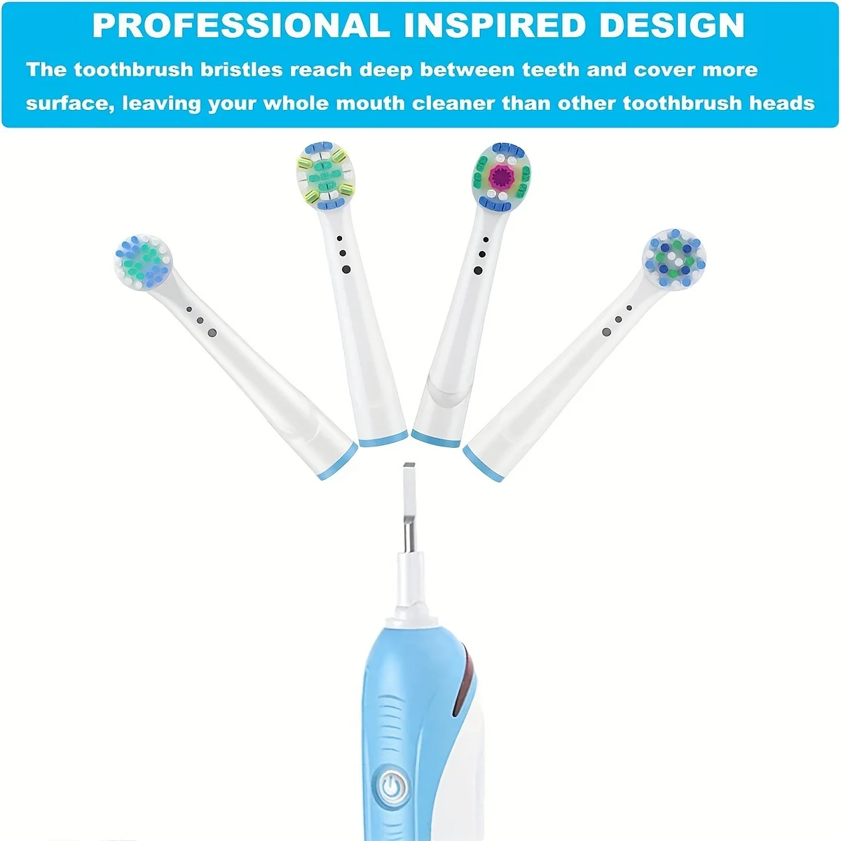 4/12/16Pcs Replacement Toothbrush Heads Compatible with Oral-B Braun Professional Electric Toothbrush Heads Brush Heads