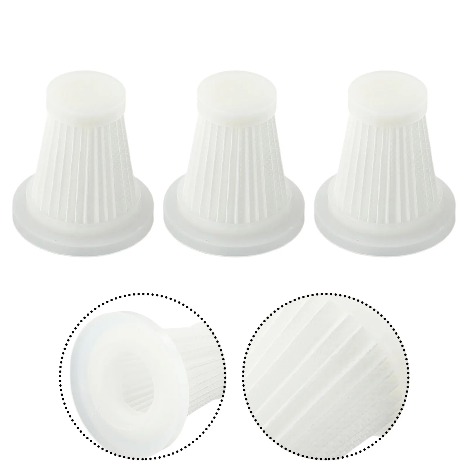 2/3/5/10/20 pcs Reusable Car Vacuum Cleaner Replace Accessories Washable Filters Handheld Vacuum Cleaner Accessories Reusable