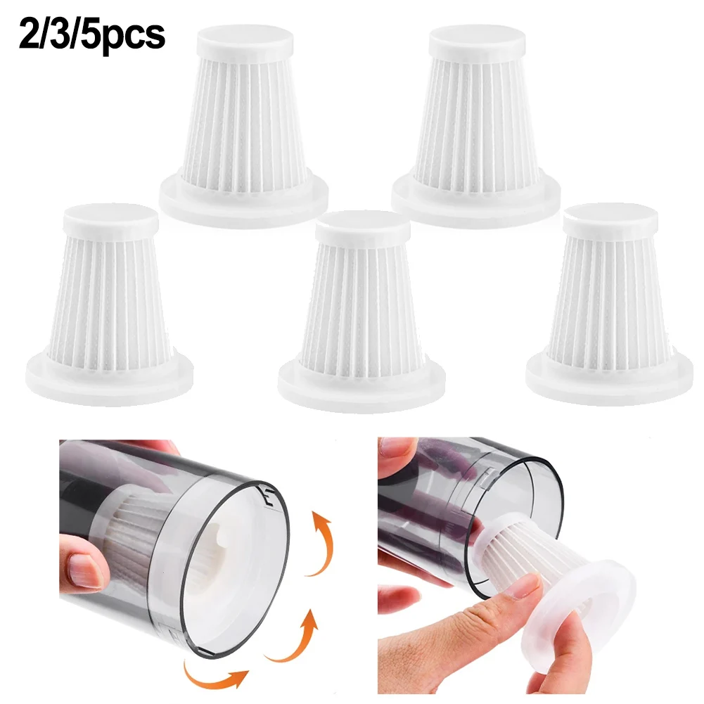 2/3/5/10/20 pcs Reusable Car Vacuum Cleaner Replace Accessories Washable Filters Handheld Vacuum Cleaner Accessories Reusable
