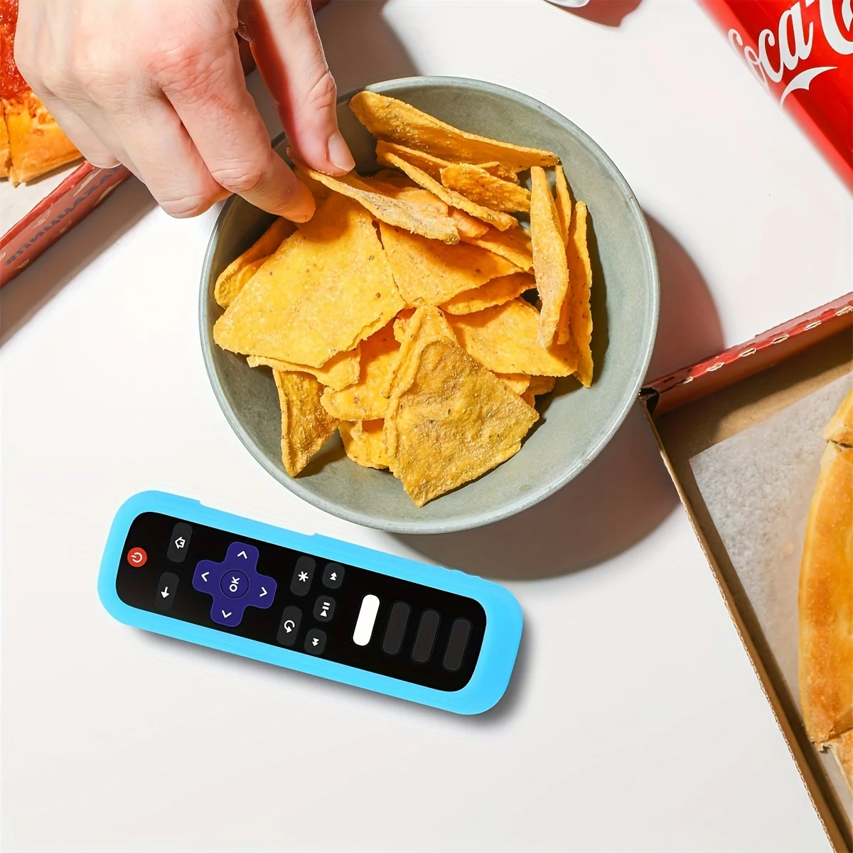 1/2/3 piece set of luminous silicone remote control with rope suitable for TCL Hisense Roku TV remote control